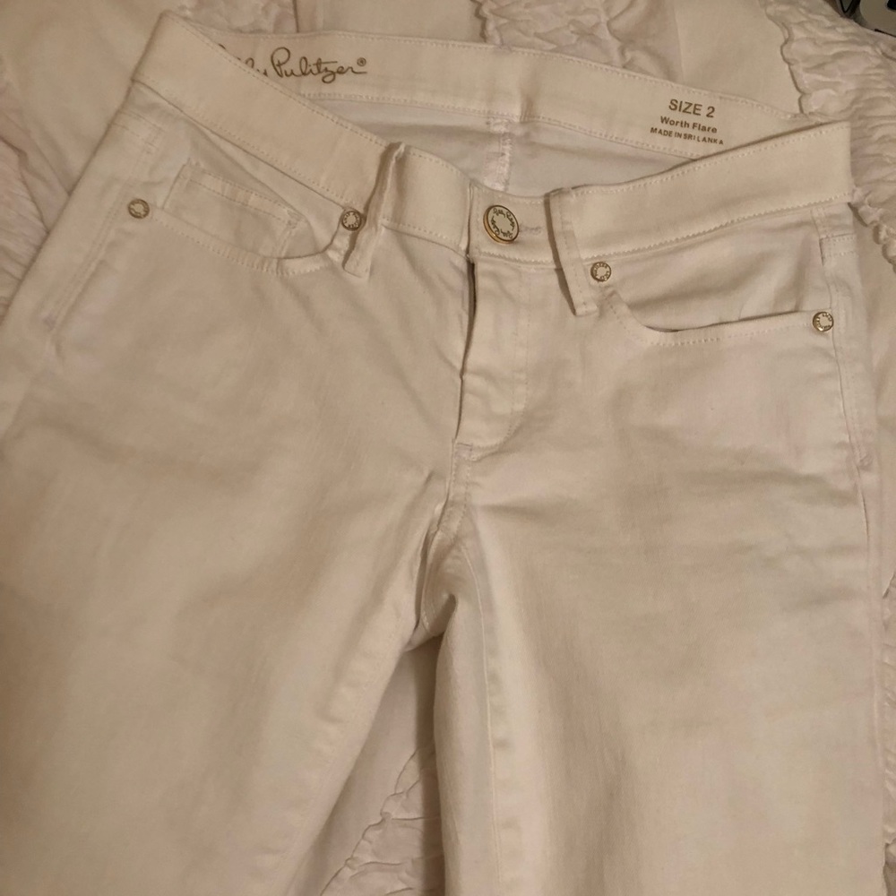 Lily Pulitzer white FLARE jeans